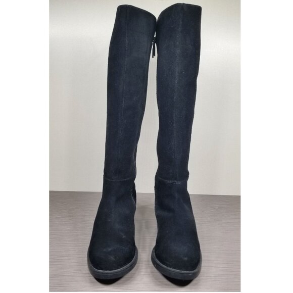 Blondo Ellie Waterproof Knee High Riding Boot, Black Suede, Womens Size 7 M - Picture 2 of 9